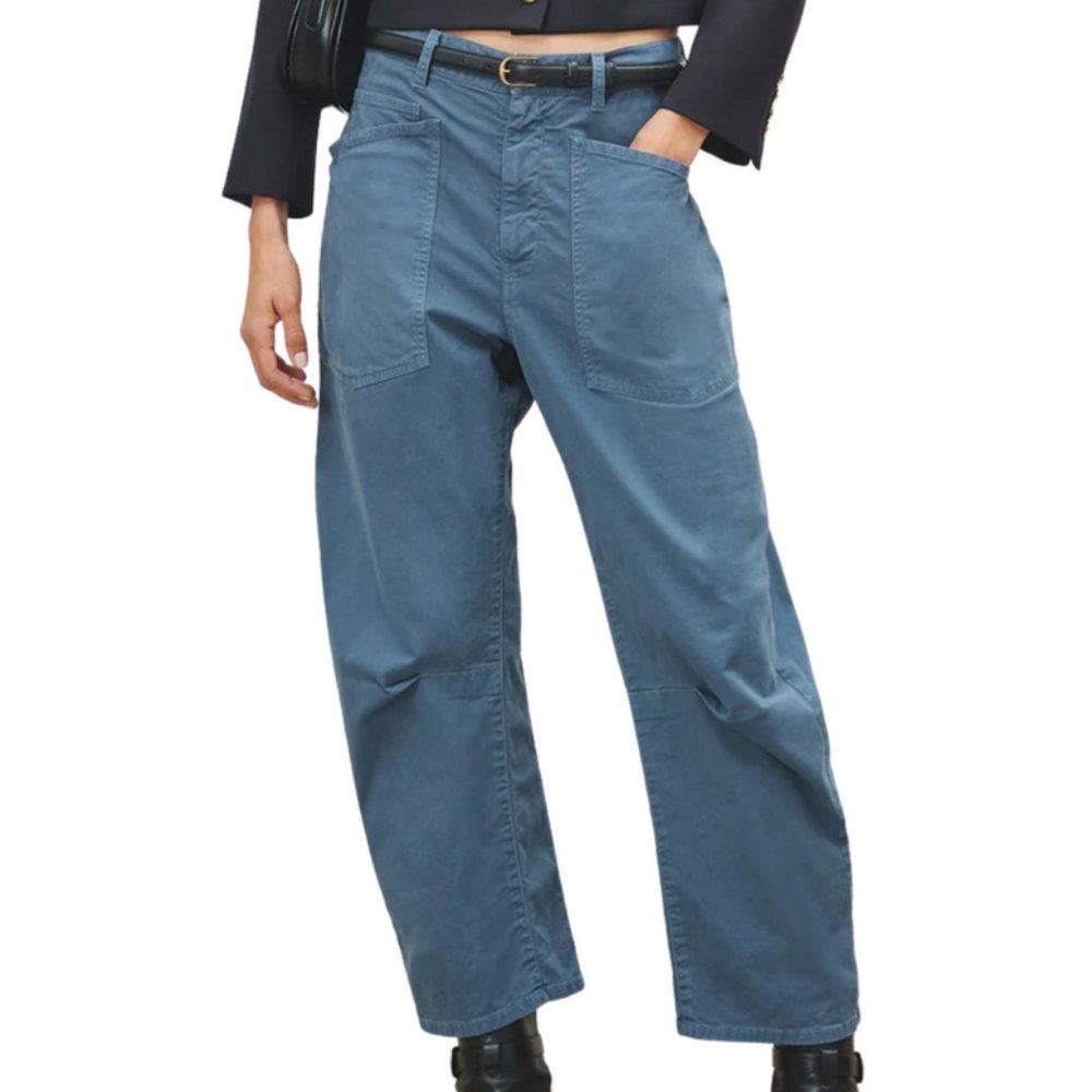 Nili Lotan Shon Pant in Cadet Blue, Size 4